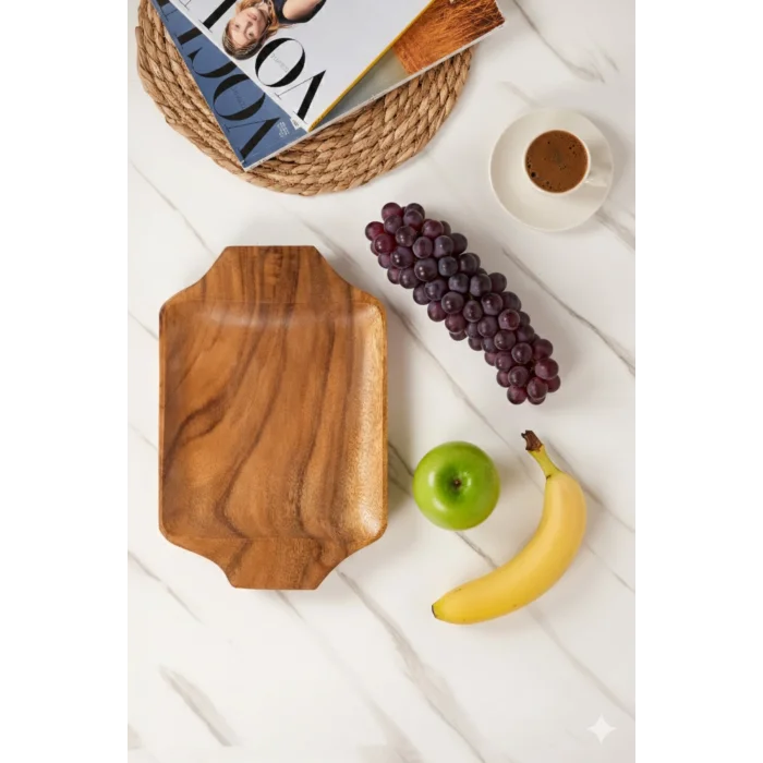 Akasya - Kulplu Tepsi