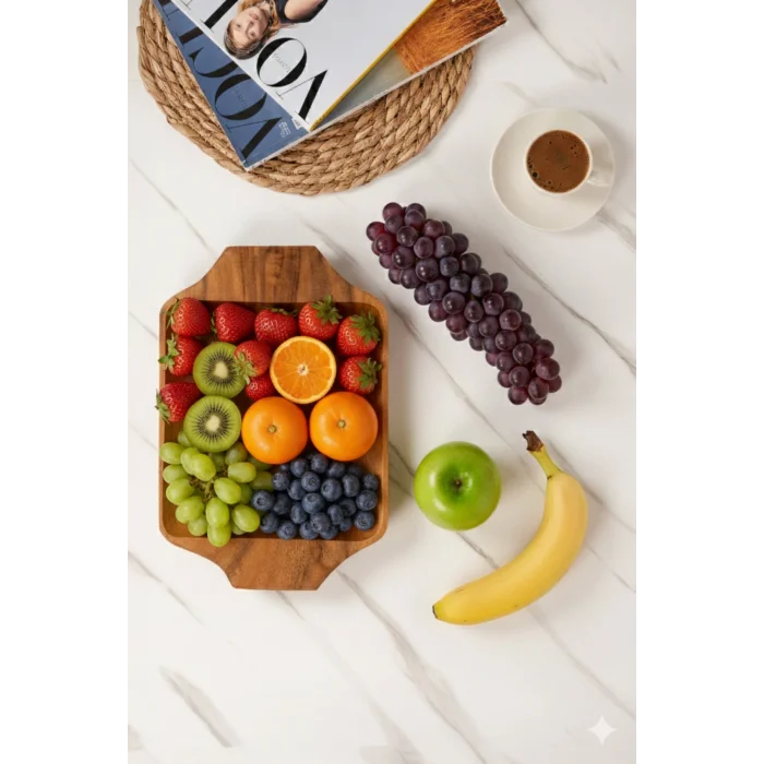 Akasya - Kulplu Tepsi