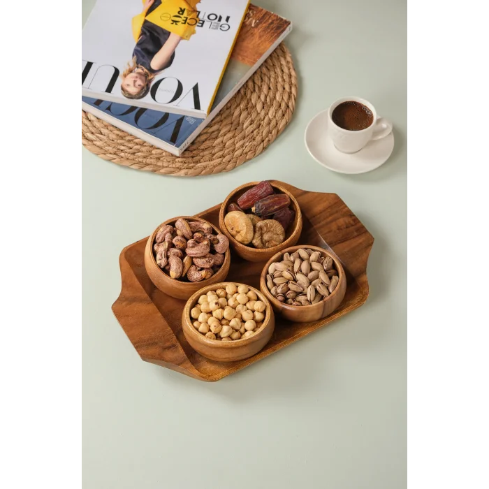 Akasya 5 Parça Çerez Seti