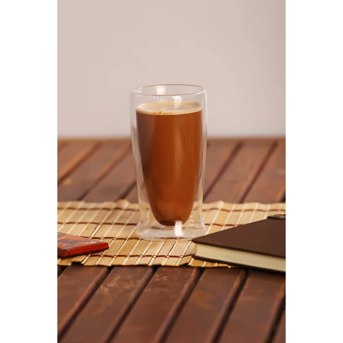 Blanca - 4 Adet Çift Cidarlı Latte Macchiato Bardağı