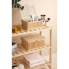 Marion - 2 li Küçük Bambu İç Korumalı, Kapaklı, Organizer, Düzenleyici, Saklama Kutusu