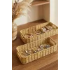 Gigi- 2 li Rattan Saklama Kutusu,Düzenleyici, Organizer, Takı Kutusu Seti