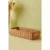 Picnic Hasır Tekli Dikdörtgen Sepet 36x15x8 cm