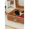 Mathilda - Rattan Kapaklı Saklama Kutusu,Düzenleyici, Organizer, Takı Kutusu