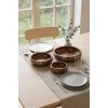 Nicole - 3lü Akasya Kase Seti Gerçek Akasya Ağacı 25 cm / 20 cm / 15 cm