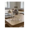 Giselle - Ahşap Saplı Çift Katlı Cam Süzgeçli Borosilikat Cam Bitki Çayı Demliği 1200 ml
