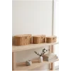 Reine - 3lü Rattan Kapaklı Dekoratif Oval Çok Amaçlı Sepet Seti, Organizer, Düzenleyici, Saklama Kutusu