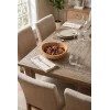 Mia - 23 cm Bambu İkeanatural Salata Kasesi, Sunum Kasesi, Dekoratif Kase, İskandinav Kase
