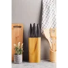 Perotti Coltello Bamboo 6 Parça Bıçak Seti Taba Kare