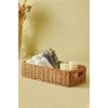 Picnic Hasır Tekli Dikdörtgen Sepet 32 X 13 X 7 cm