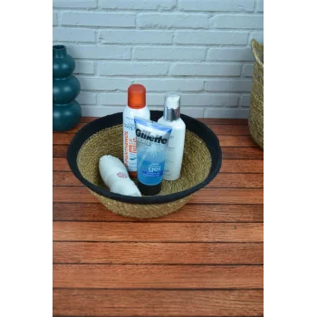 Liv - Dekoratif Doğal El Örmesi Hasır, Çok Amaçlı Sepet, Banyo Ve Mutfak Organizer