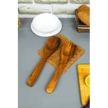 Emilia - Akasya 2 Li Çatal Kaşık Servis Seti