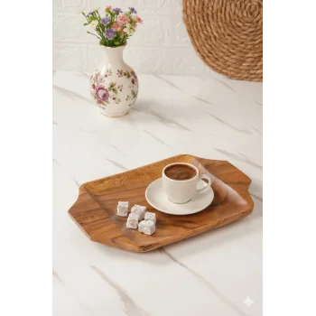 Akasya - Kulplu Tepsi