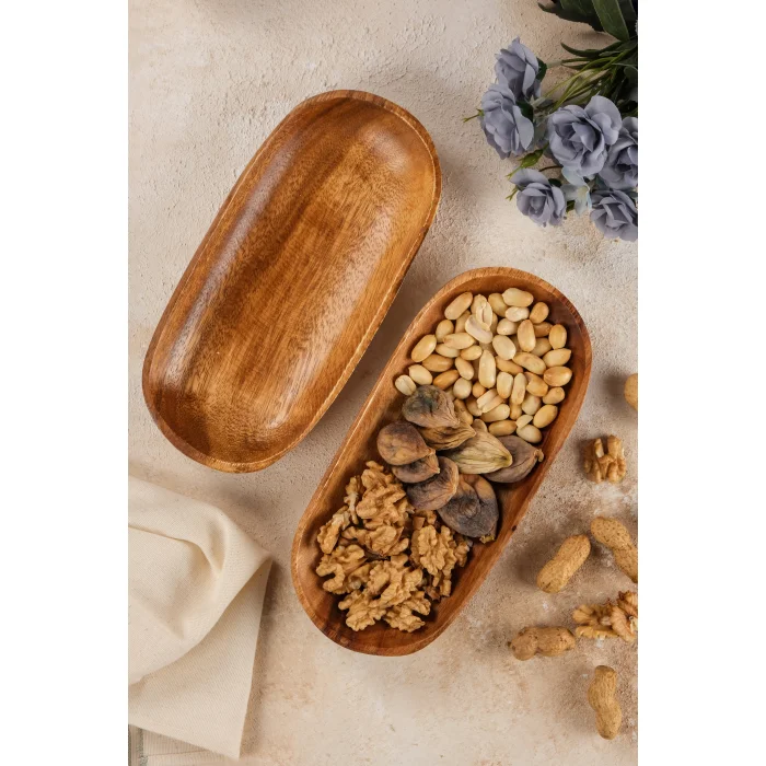 Mio - 2 li Akasya Oval Kase 24 x 13 cm