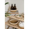Giorgia -  7 li Dekoratif Doğal El Örmesi Hasır Yuvarlak Sepet Seti, Meyvelik, Sabunluk, Havluluk, Banyo Organizer