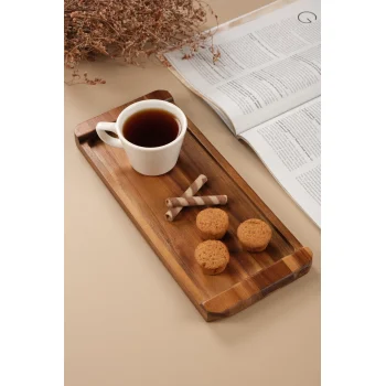 Mio - Akasya Dikdörtgen Sunum Tepsisi 35 x 15 cm