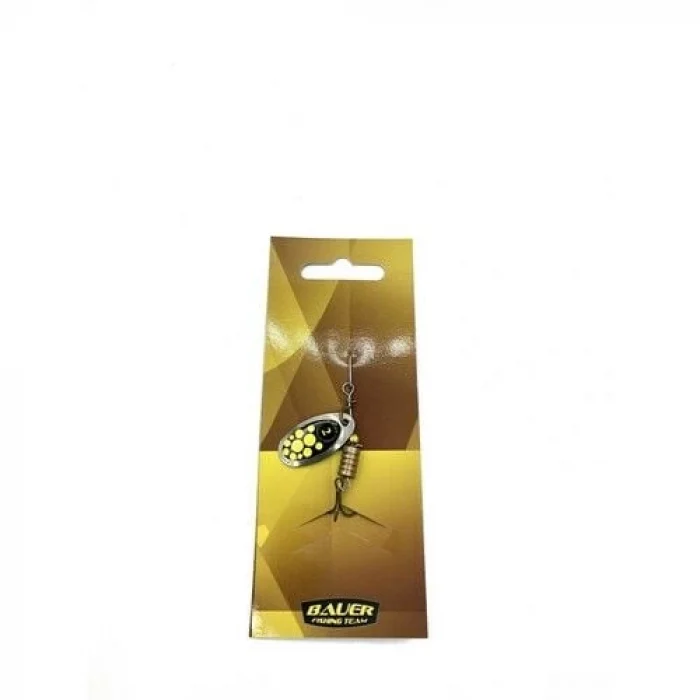Bauer Mepps Kaşık Siyah-Sarı Benek No:2