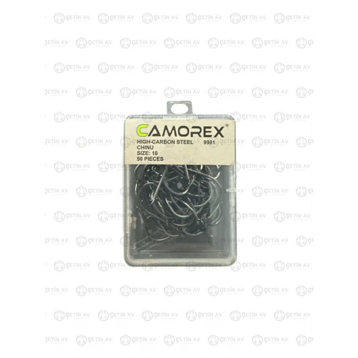 Camorex 9901 Chinu Karbon Çelik Siyah Nikel Olta İğne / 50 Adet