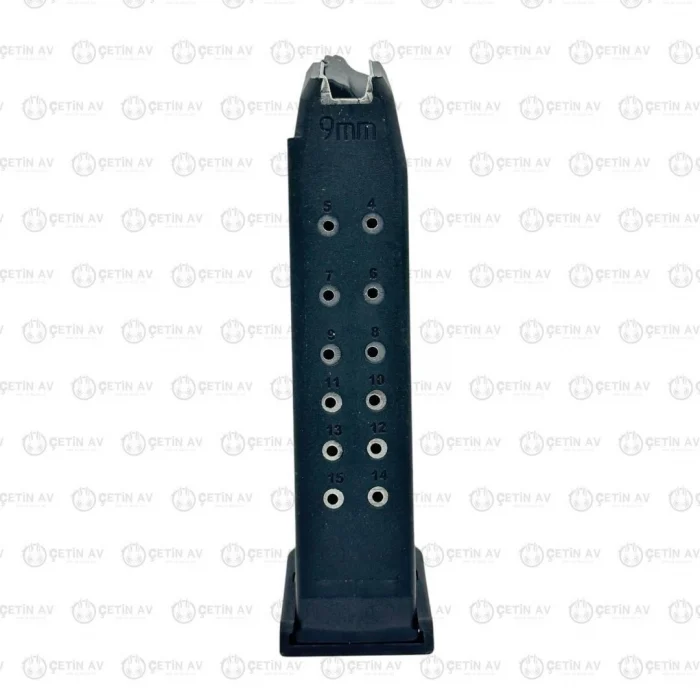 Glock 19 9x19mm 15 Mermi Kapasiteli Yedek Şarjör