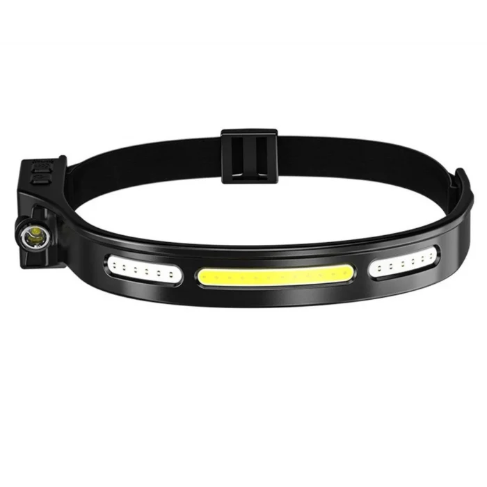 Janva LX200 Sensörlü Şarjlı COB LED ve XPE 5 Mod Kafa Lambası