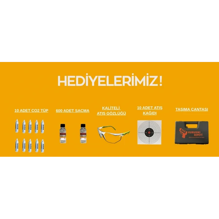 KWC Taurus PT 24/7 ABS Havalı Tabanca - CO2 4.5 mm / KM46ABS