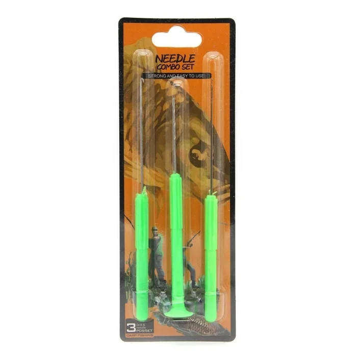 Needle Combo Set Plastik Yeşil 3P Boili Delici