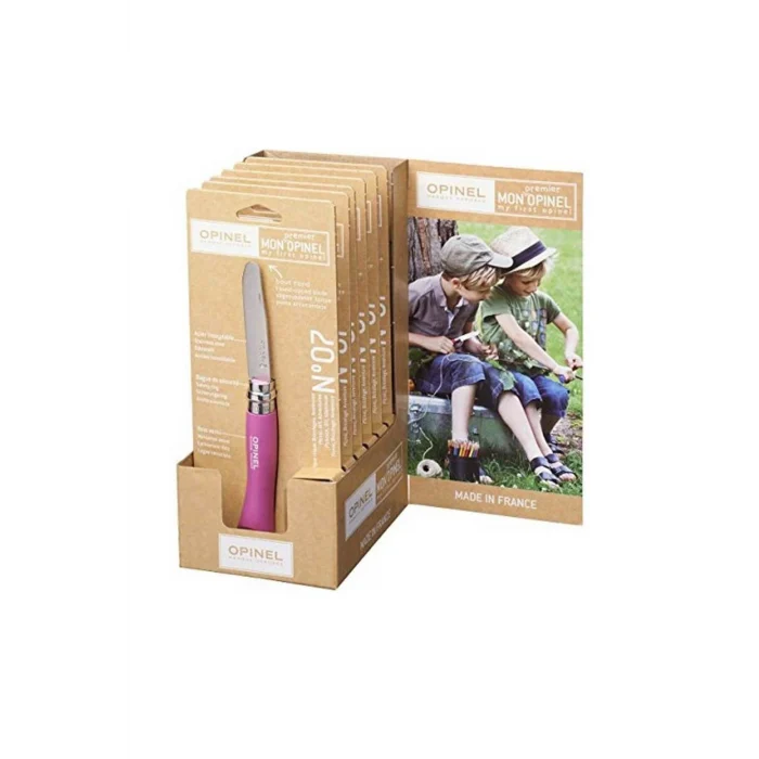 Opinel Inox No 7 Paslanmaz Çelik Çakı (Pembe)
