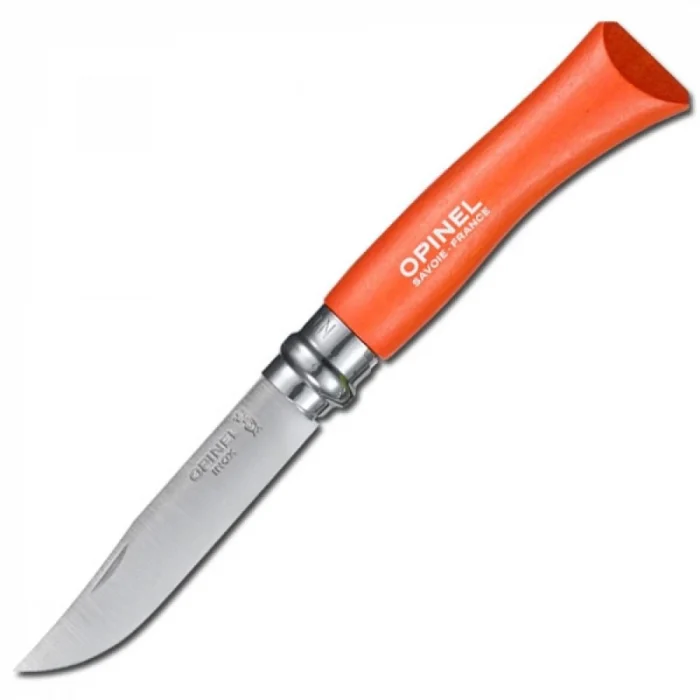 Opinel Inox Trekking 7 No Paslanmaz Çelik Çakı (Turuncu)