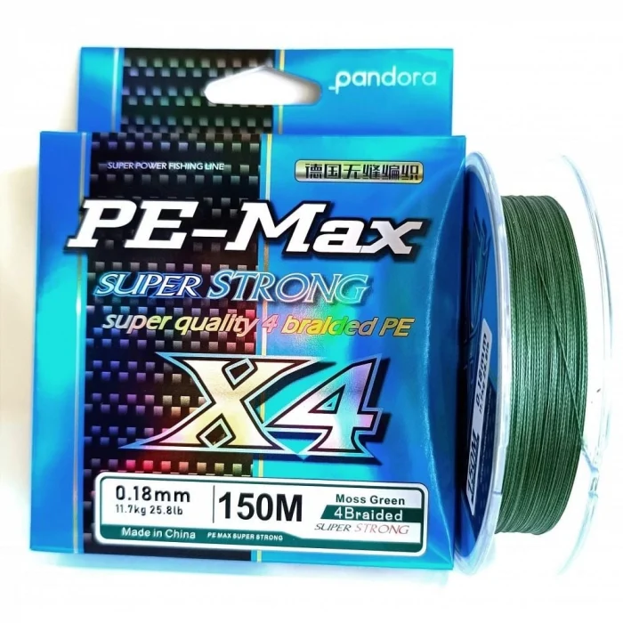 Pandora Pe-Max 4 x Moss Green Örgü İp Olta misinası 150mt