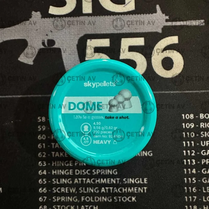 SKY PELLETS Dome Heavy 9,56 gr Saçma 4,5 mm / 200 Adet