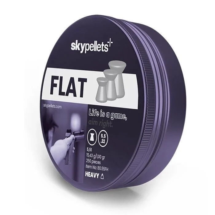 SKY PELLETS Flat Heavy 15,43 gr Saçma 5,5 mm / 250 Adet
