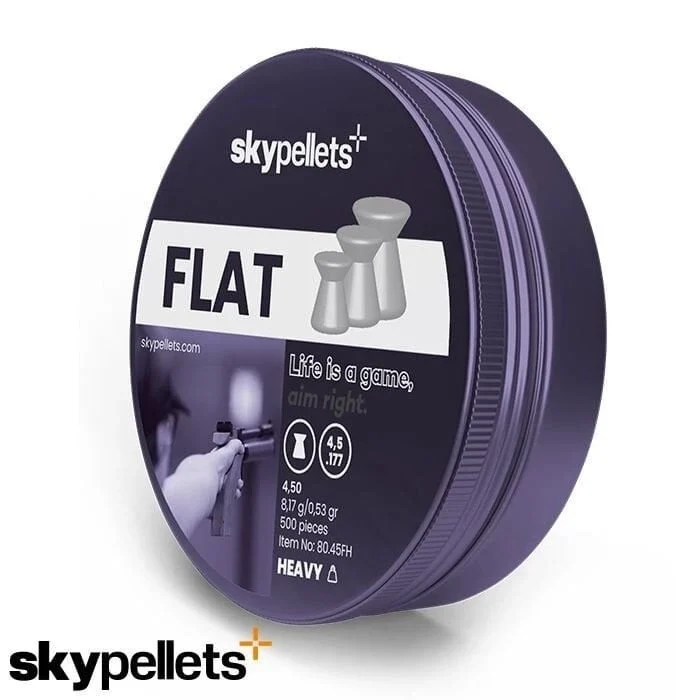 SKY PELLETS Flat Heavy 8,17 gr Saçma 4,5 mm / 500 Adet