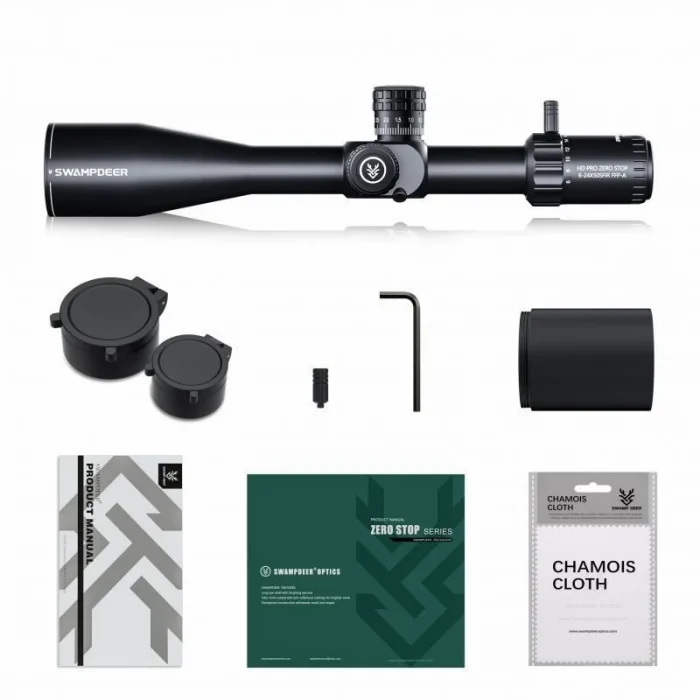 Swampdeer HD PRO Zero Stop 6-24X50 SFIR FFP-A Tüfek Dürbünü
