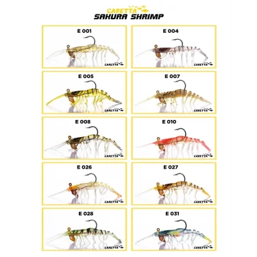 Caretta Sakura Shrimp 6,5g 76mm Silikon Karides Yem