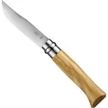 Opinel Inox No 8 Zeytin Saplı Paslanmaz Çelik Çakı