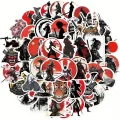Samurai ve Katana Serisi Su Geçirmez Sticker - 12 Adet