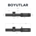 Vector Optics SCOC-28 Forester JR 1-4x24 SFP Tüfek Dürbünü