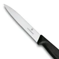 Victorinox 6.7733 10cm Siyah Tırtıklı Soyma Bıçağı