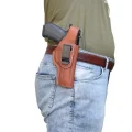YT Hobby Belt Maşalı Deri Tabanca Kılıfı Sağ El - Taba