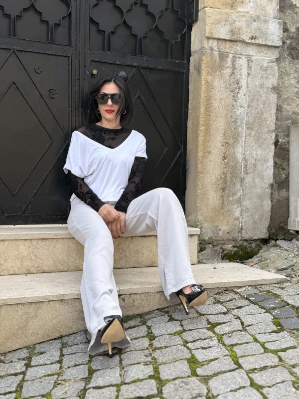 İnce Kot Tencel Pantolon Gri