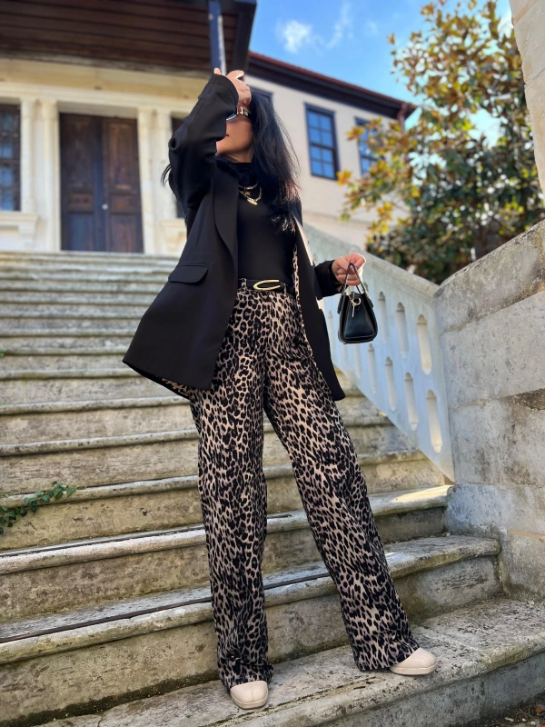 Krem Leopar Denim