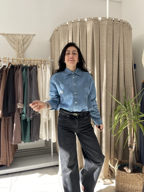 Siyah Orginal Marka Bol Paça Denim