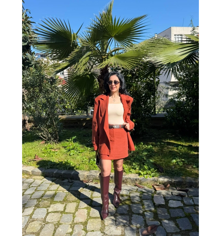 Tarçın Ceket Etek Takım