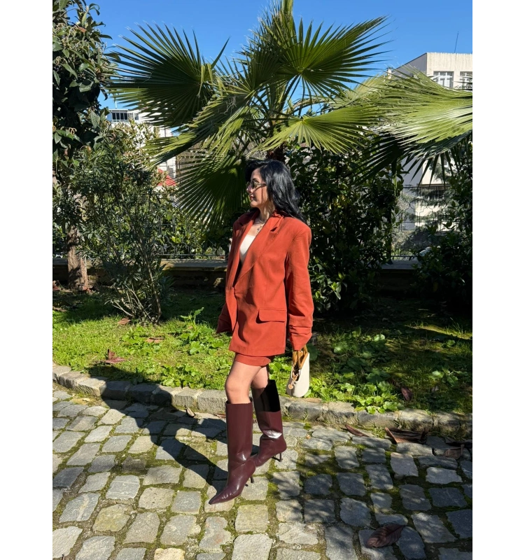 Tarçın Ceket Etek Takım