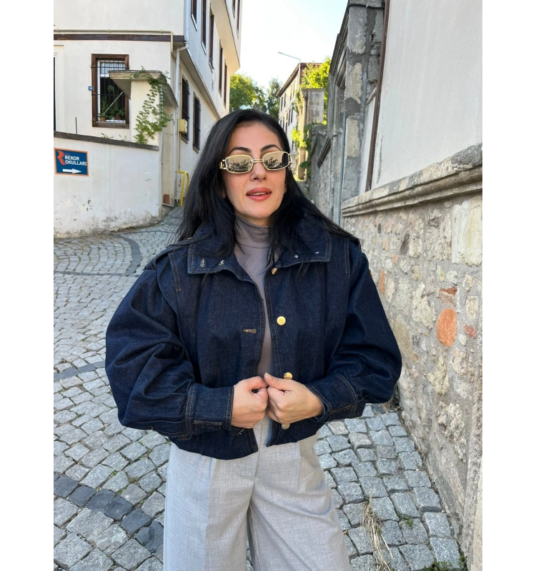 Özel Tasarım Kot Mont