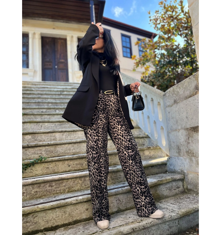 Krem Leopar Denim