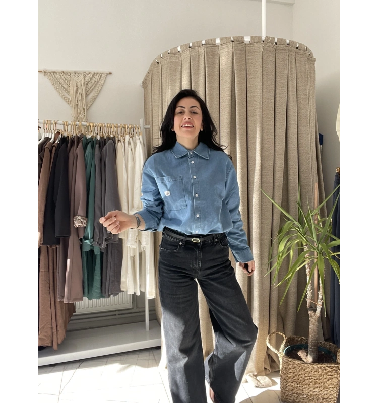 Siyah Orginal Marka Bol Paça Denim