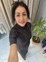 Payetli Etek Buluz Takım Siyah Roz