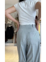 Acık Gri Palazzo Pantalon