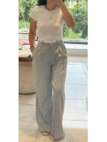 Acık Gri Palazzo Pantalon